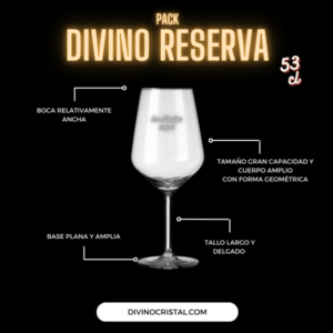 Copas de Vino Personalizadas con Caja - Divino Reserva